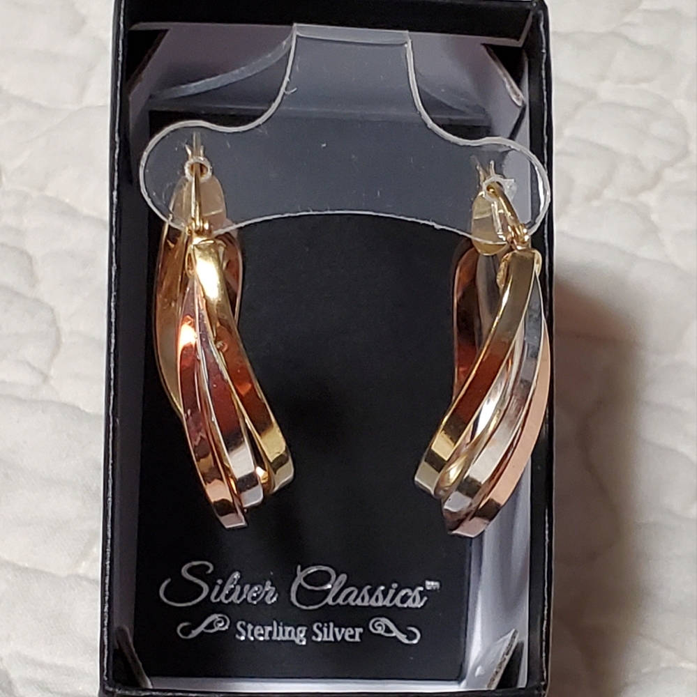 Hoop earrings Silver Classics NWT
